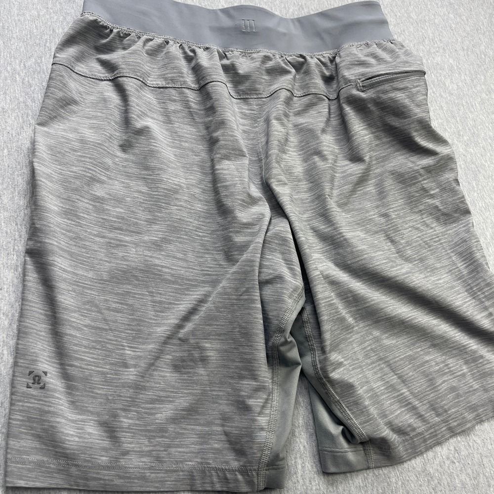 Lululemon T.H.E. Linerless Short 9" Drawstring Stretch Men Heathered Grey Size S